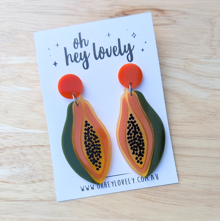Pawpaw' Dangle Earrings – Oh Hey Lovely