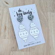 Load image into Gallery viewer, 'Silver Bauble' Dangle Earrings
