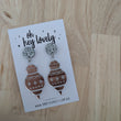 Load image into Gallery viewer, 'Silver Bauble' Dangle Earrings
