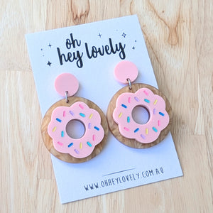 'Iced Donut' Dangle Earrings