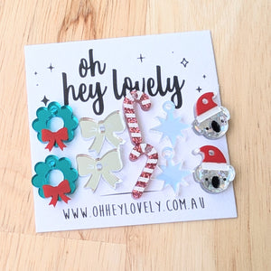 'Festive mix #4' Sleeper Earring Charms