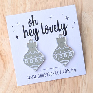 'Christmas Bauble' Statement Stud Earrings