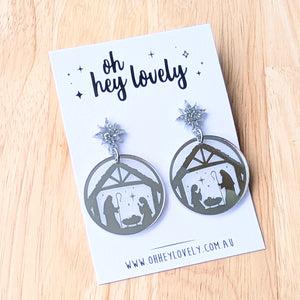'Nativity' Dangle Earrings