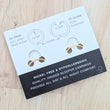 Load image into Gallery viewer, 22ct Gold Plated Solid Sleeper Hoop Earrings - 14mm
