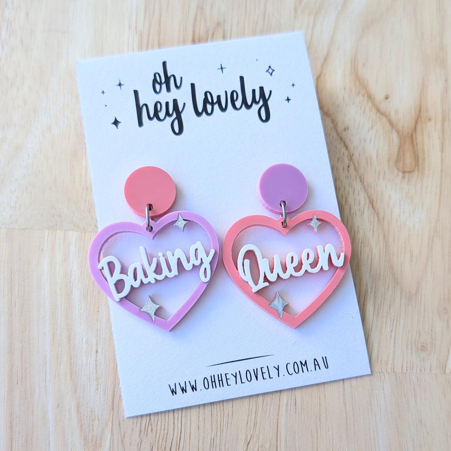 'Baking Queen' Dangle Earrings