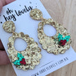 Load image into Gallery viewer, 'Holly Bling' Dangle Earrings
