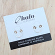 Load image into Gallery viewer, Sterling Silver Faceted Sleeper Hoop Earrings - Choose your size
