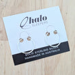 Load image into Gallery viewer, Sterling Silver Solid Sleeper Hoop Earrings - 14mm
