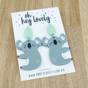 'Keith the Koala' Dangle Earrings