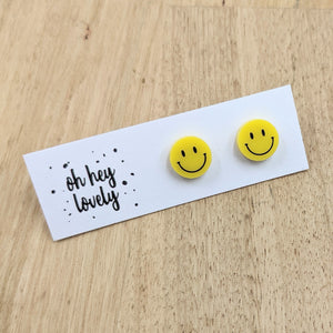 'Smilie Face' Mini Stud Earrings
