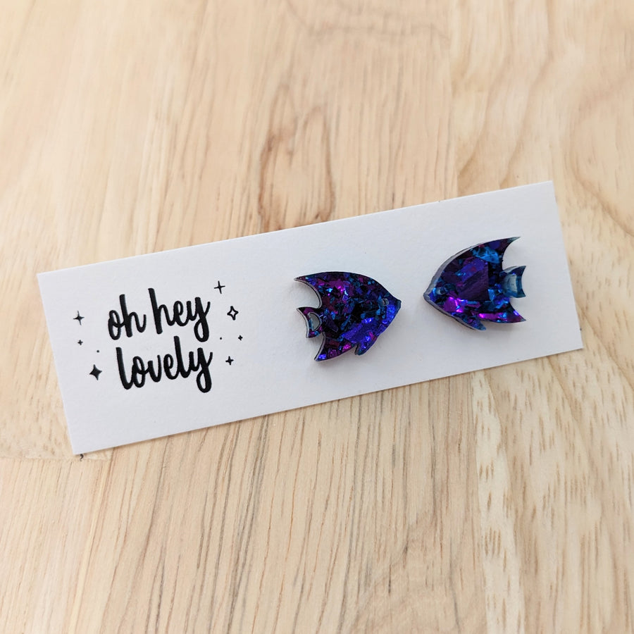 'Tropical Fish' Mini Stud Earrings