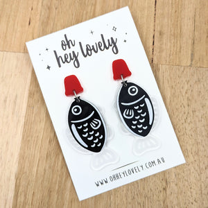 'Soy Sauce Fish' Dangle Earrings