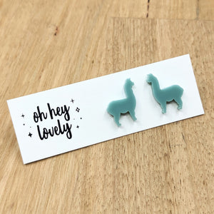 'Llama' Mini Stud Earrings