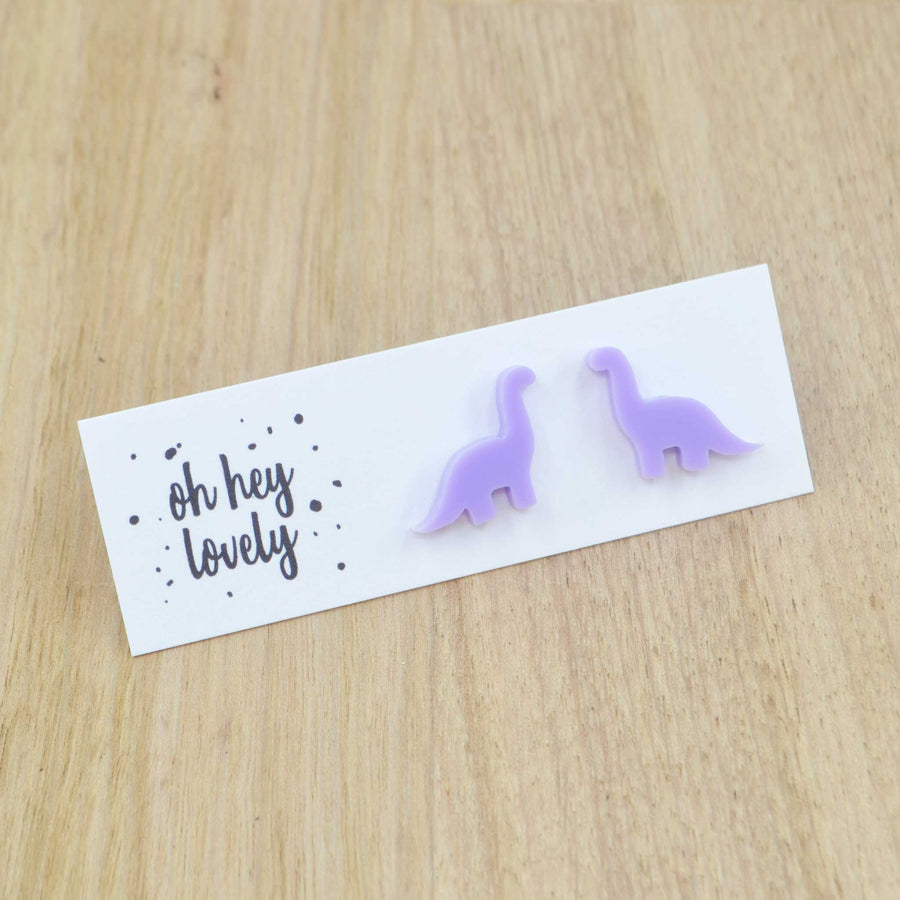 'Brontosaurus' Mini Stud Earrings