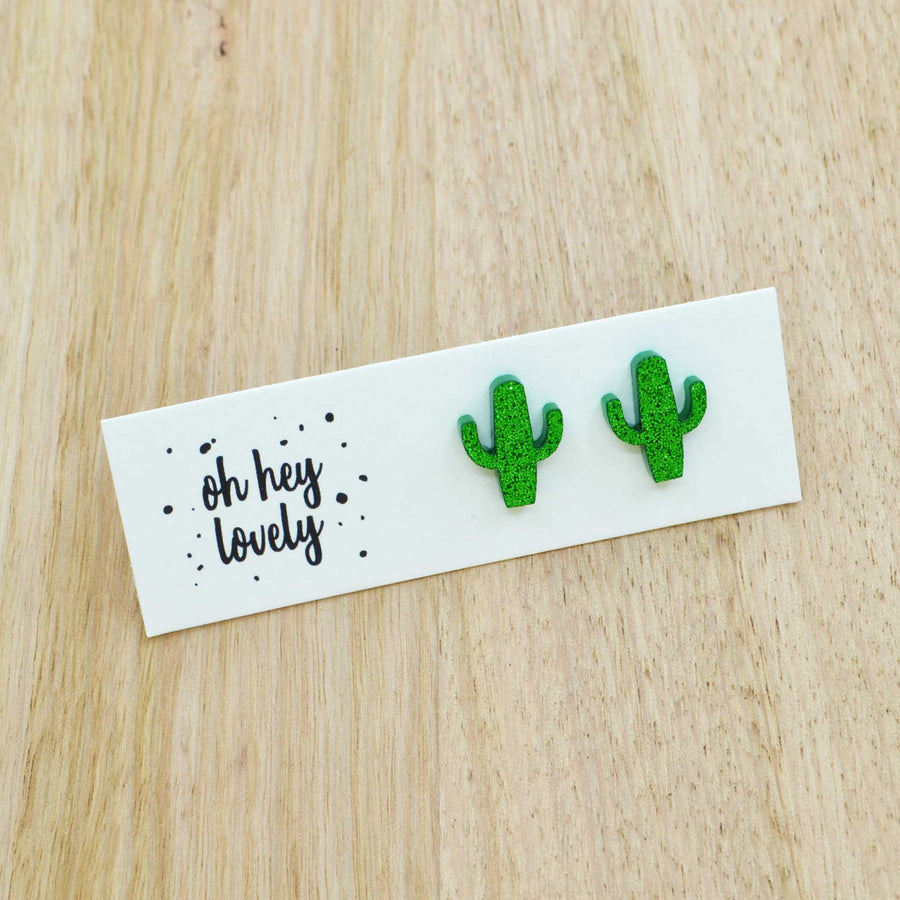 'California Cactus' Mini Stud Earrings