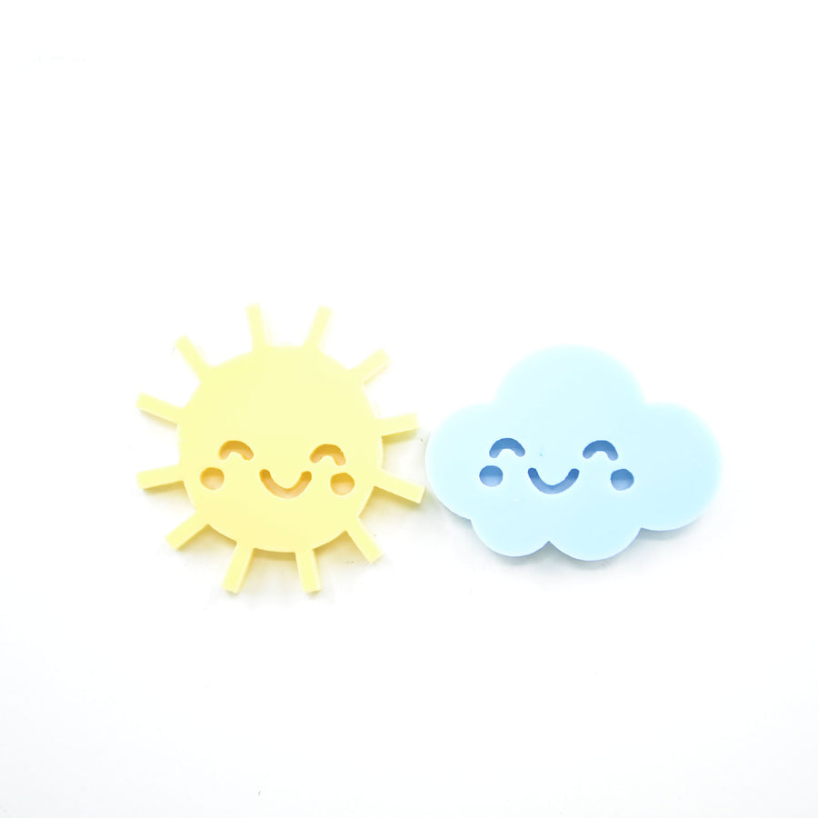 'Happy Sky' Statement Stud Earrings
