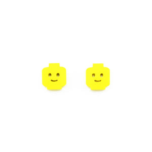 'Lego Head' Mini Stud Earrings