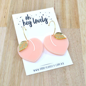 'Peachy Keen' Dangle Earrings