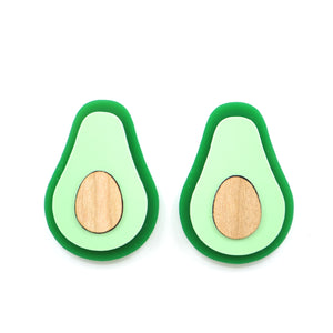'Ripe Avocado' Statement Stud Earrings